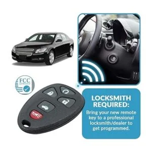 Reemplazo para control remoto 2 piezas Keyless2Go botón_5