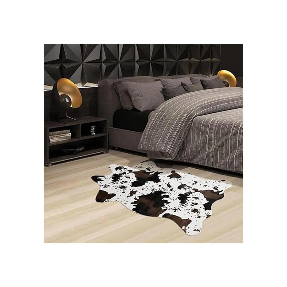 Alfombra con estampado de vaca alfombra de piel de vaca