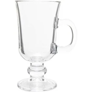 Red Co. Original Footed Taza de café irlandesa de cristal_3