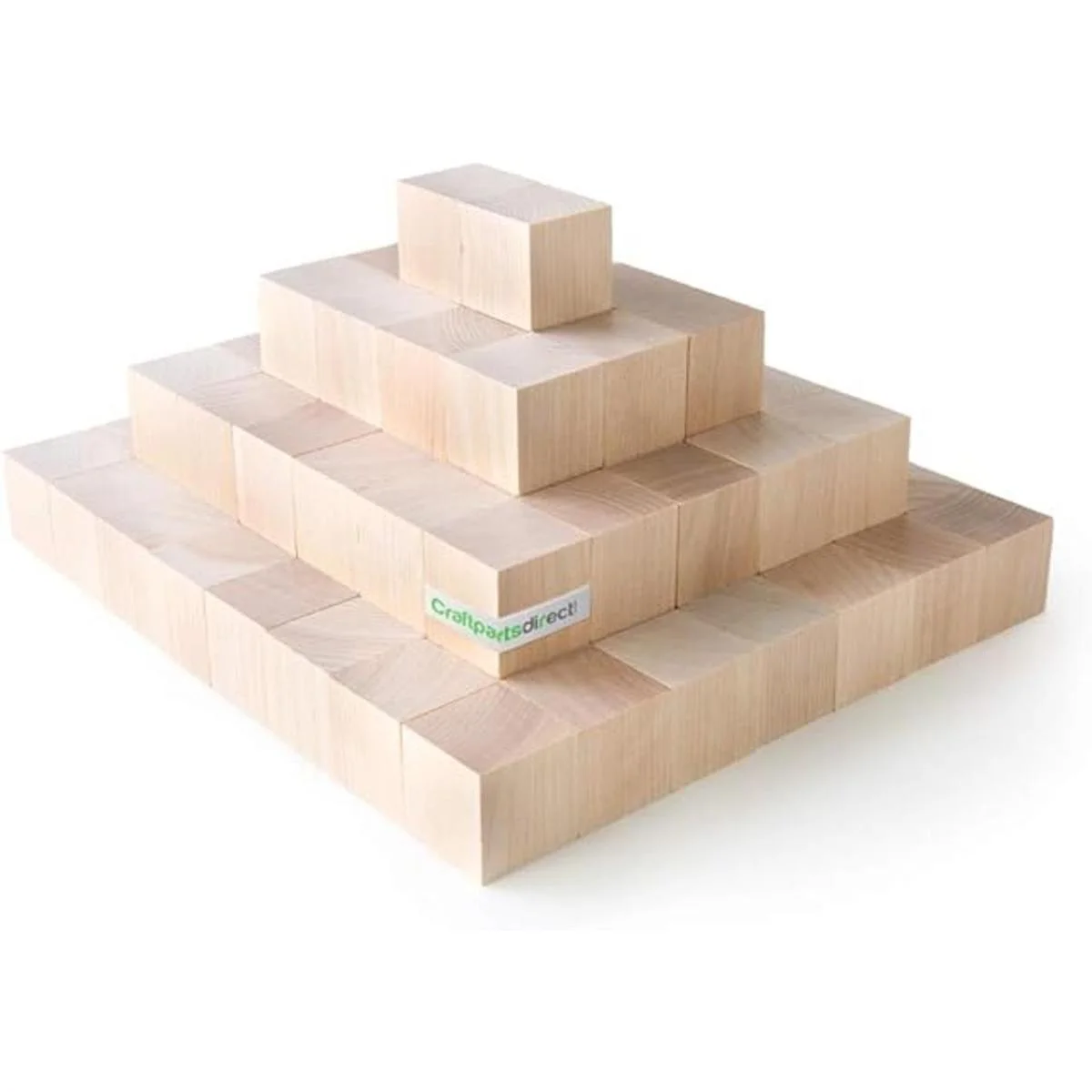 Cubos de madera de 12 pulgada Artesanía natural no