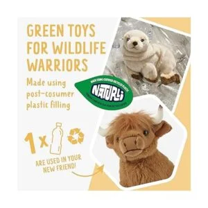 Living Nature Peluche suave diseño de vaca de peluche_4