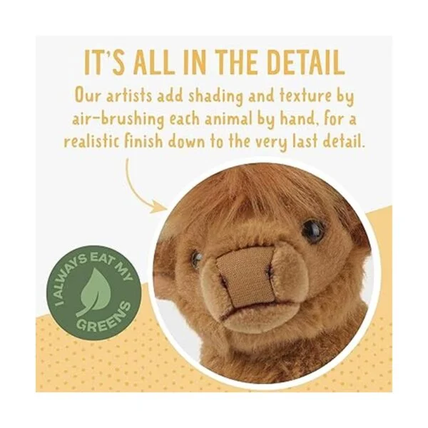 Living Nature Peluche suave diseño de vaca de peluche_6