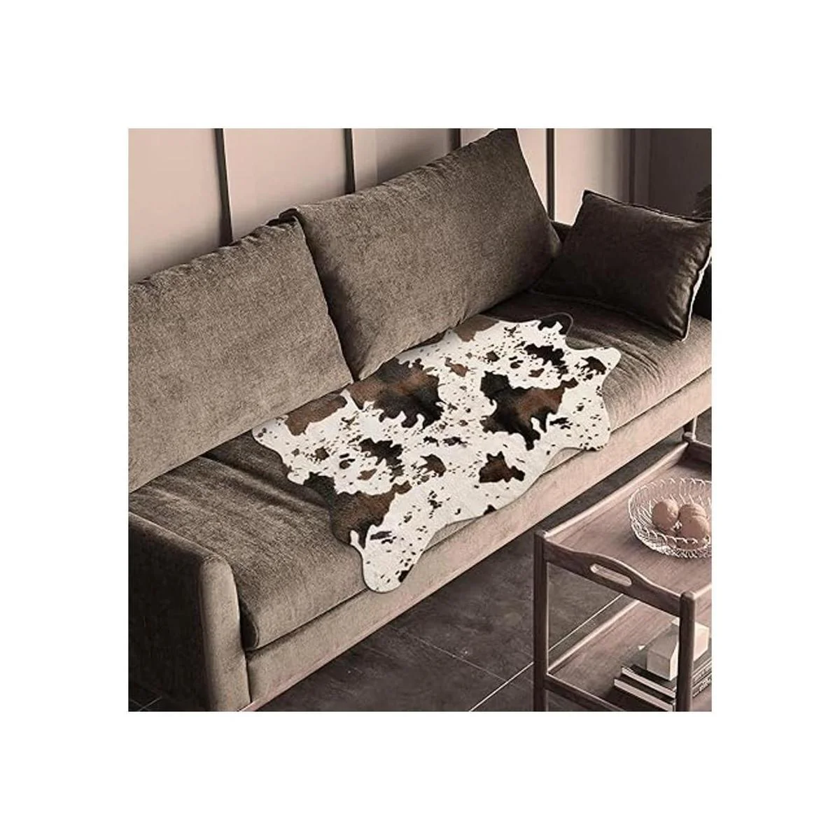 Alfombra con estampado de vaca alfombra de piel de vaca