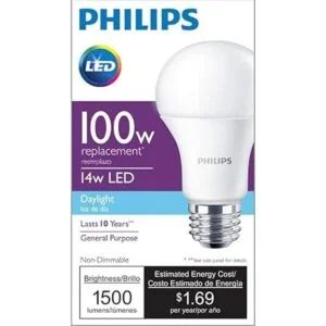 Philips 455709 100 W Equivalente A19 LED foco de luz_3