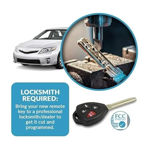 Keyless2Go remplazo de llave remota para auto Toyota 2_5