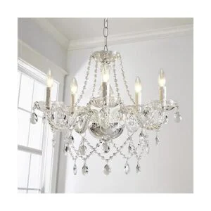 Saint Mossi Lámpara de araña de cristal K9 moderna_2