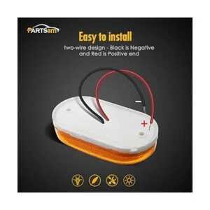 Luces laterales de 6 LED y 4 pulgadas rojo 2Amber2Red_2