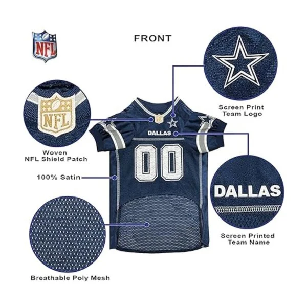 Pets First Dallas Cowboys Mesh Jersey for Dogs