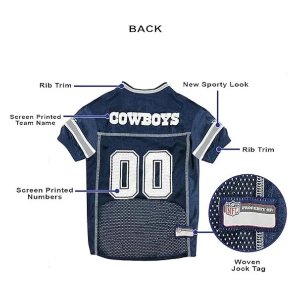 Pets First Dallas Cowboys Mesh Jersey for Dogs