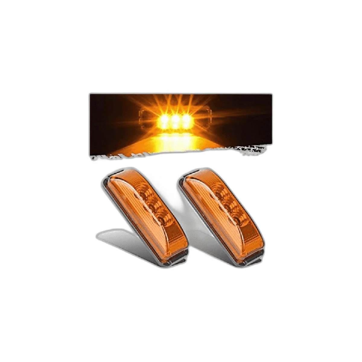 Partsam Juego de 2 luces LED de 3 luces LED para_1