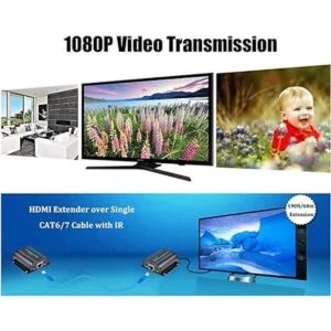 AGPtek 60 M190ft HD 1080P HDMI Extensor de red_2