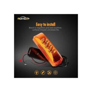 Partsam Juego de 2 luces LED de 3 luces LED para_2