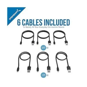 SABRENT Cables de carga rápida micro USB 2.8 A 6_2