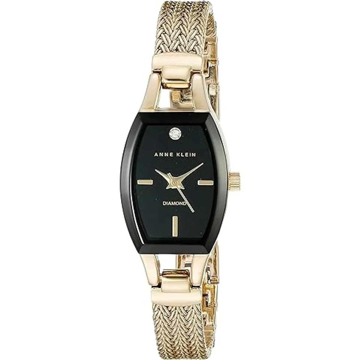 Anne Klein AK2184BKGB Reloj de pulsera de malla con_1