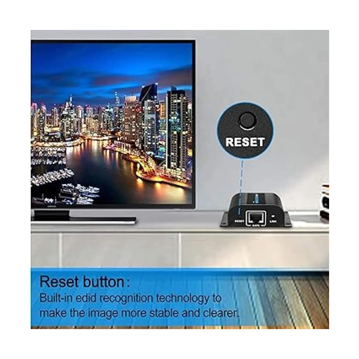 AGPtek 60 M190ft HD 1080P HDMI Extensor de red_6