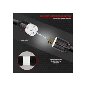 ENERLITES NEMA 620R Conector de hoja recta salida de