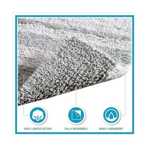 Tapete de baño reversible de algodón_5