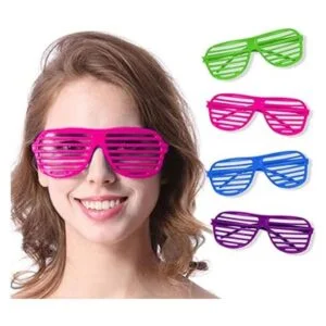 Novelty Place Gafas de sol con obturador de color neón_2