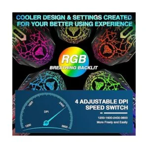 BENGOO Ratón para juegos con cable ratones ópticos USB_5