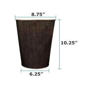 Bote de basura de acero inoxidable de lujo; capacidad 202_2