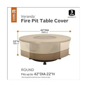 Classic Accessories funda redonda para mesa brasero de_3