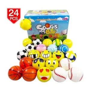Juego de 24 mini bolas de espuma de poliuretano para