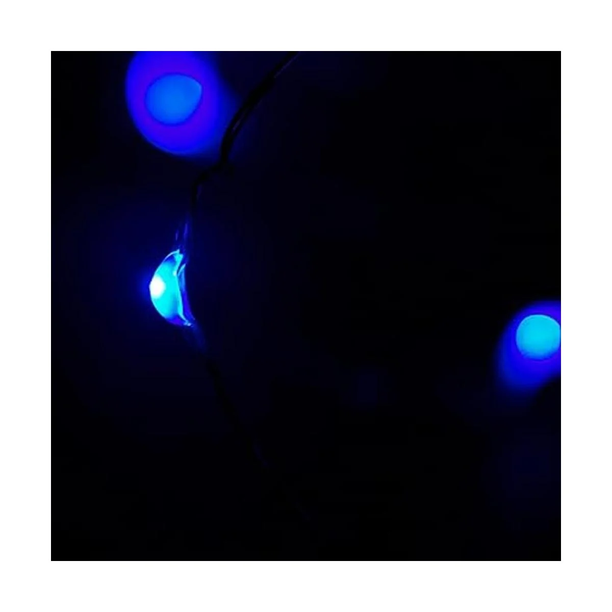 Cadena de luces LED RTGS de 60 ledes funciona con pilas