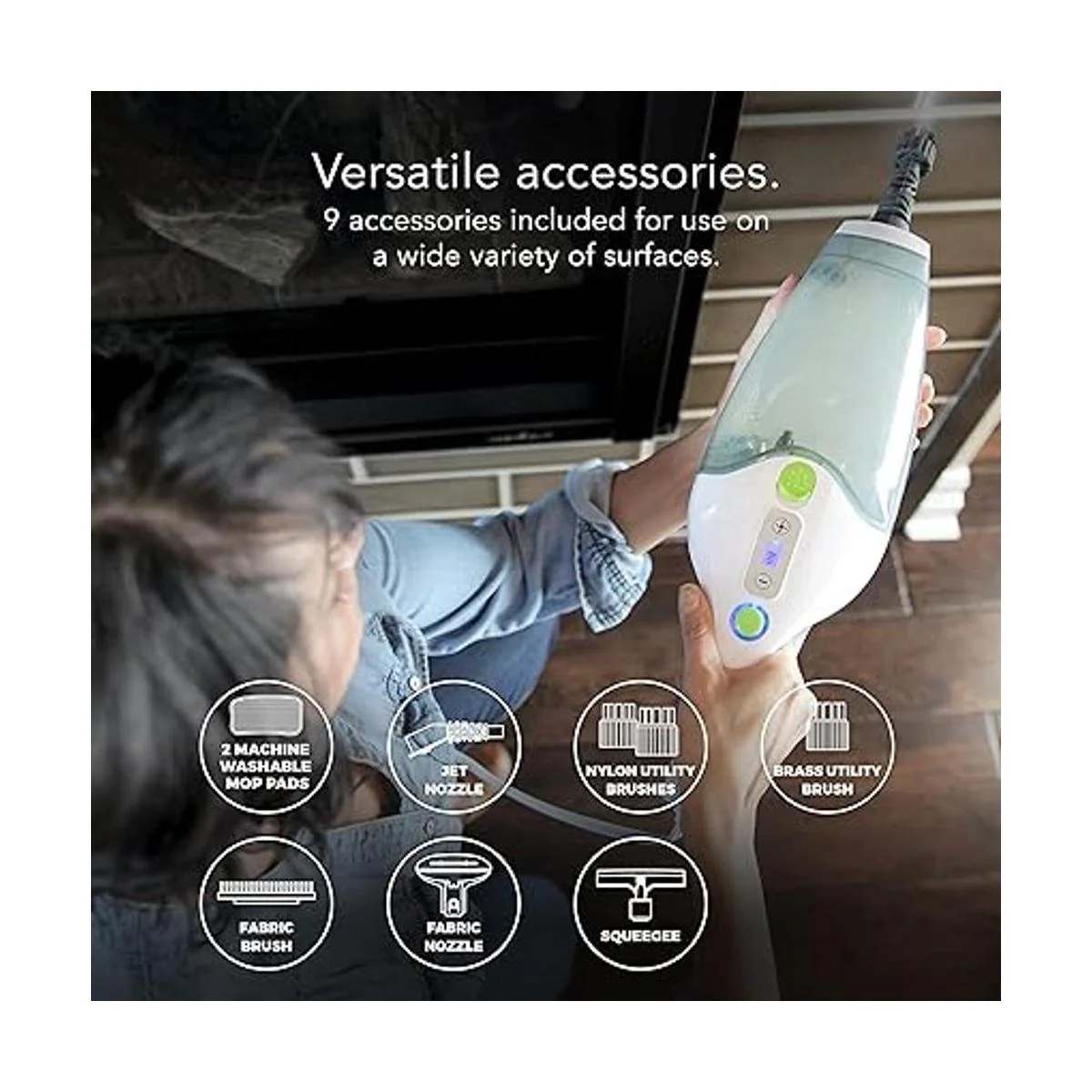 Steamfast SF295 3en1 Mop limpiador de vapor de mano y