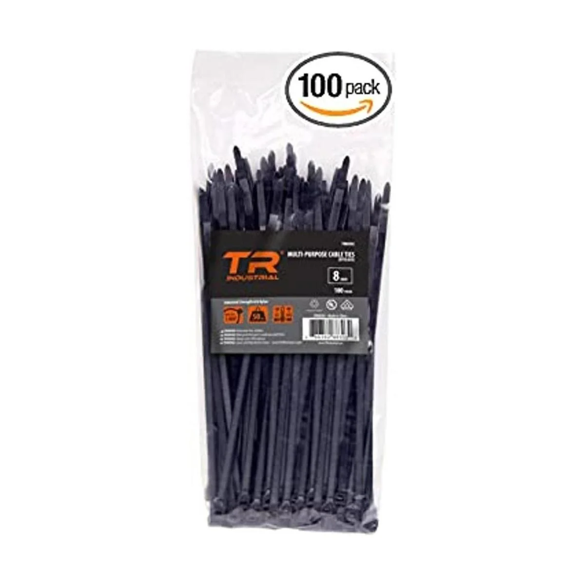 Sujeta cables de multiuso negro 8 pulgadas 9 100_1