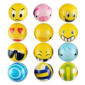 Juego de 24 mini bolas de espuma de poliuretano para