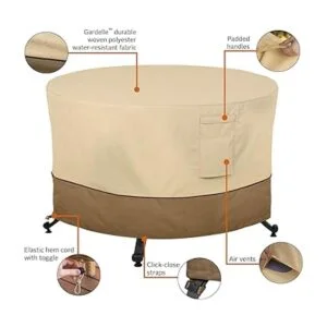 Classic Accessories funda redonda para mesa brasero de_5