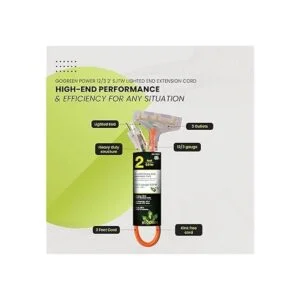 GoGreen Power GG15302 Cable de extensión resistente de