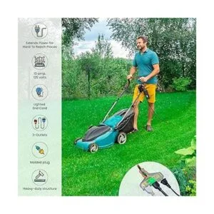 GoGreen Power GG15150 Cable de extensión SJTW de 3 tomas