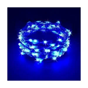 Cadena de luces LED RTGS de 60 ledes funciona con pilas