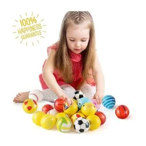 Juego de 24 mini bolas de espuma de poliuretano para