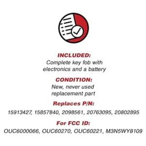 KeylessOption Mando a distancia para coche Cadillac_3