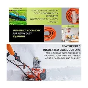 GoGreen Power GG15150 Cable de extensión SJTW de 3 tomas