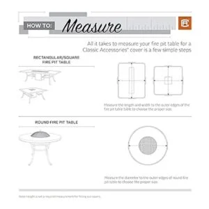 Classic Accessories funda redonda para mesa brasero de_4