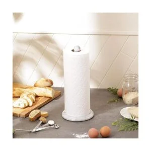 RSVP Soporte blanco mármol para papel toalla_4