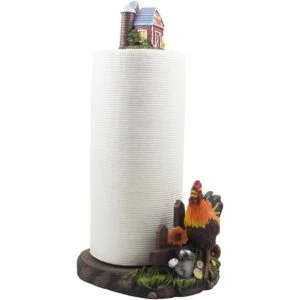 Toallero decorativo de papel de granja con granero en_2