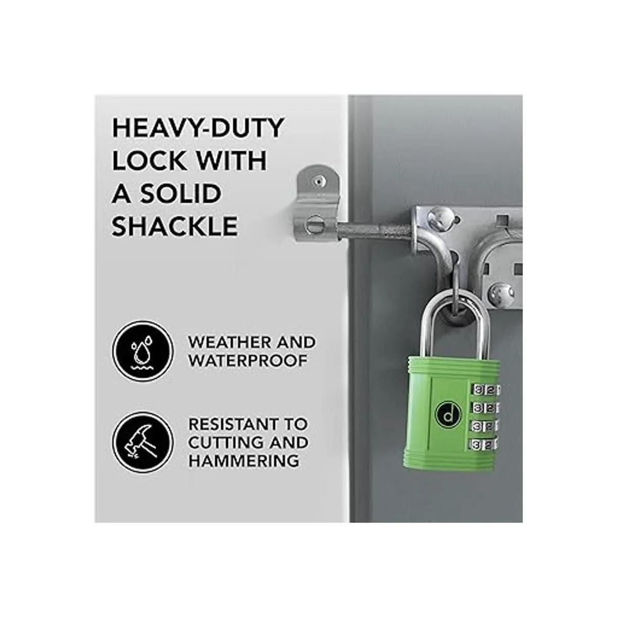 Candado cerradura de 4 dígitos de combinación para_4