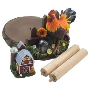 Toallero decorativo de papel de granja con granero en_5