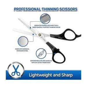 Tijeras dentadas profesionales de entresacar para mascotas