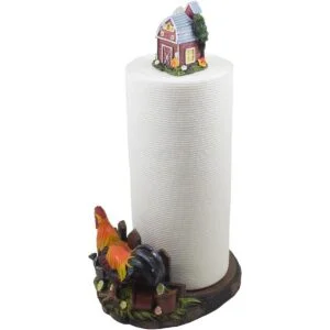 Toallero decorativo de papel de granja con granero en_3