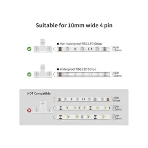 Bifurcador rápido no impermeable con 4 pines y conector de_2
