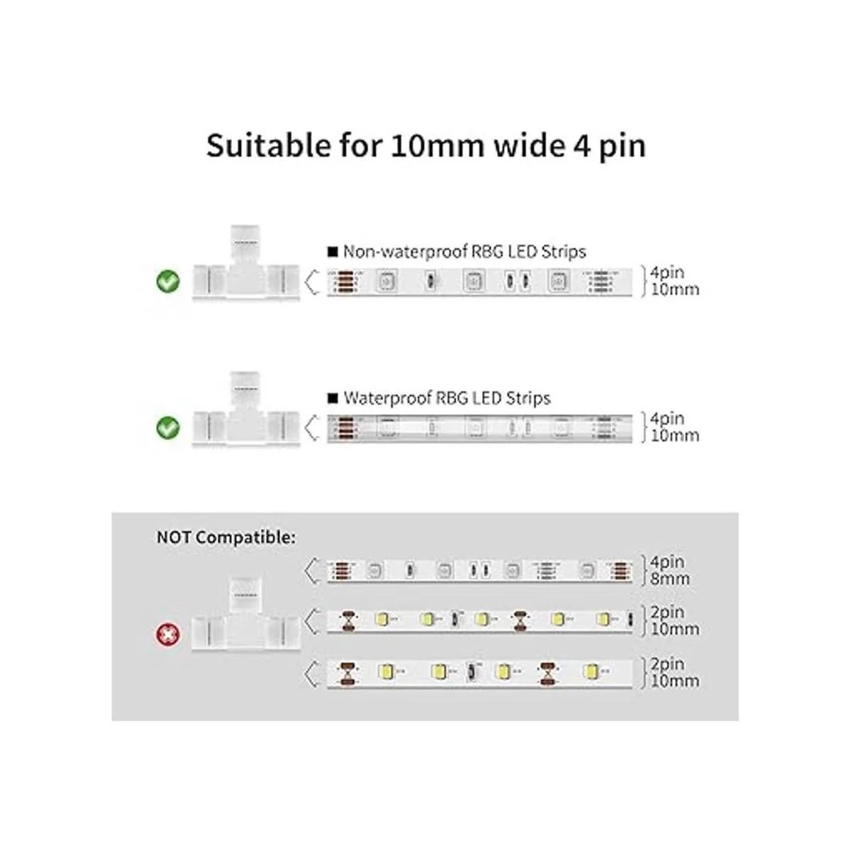 Bifurcador rápido no impermeable con 4 pines y conector de_2