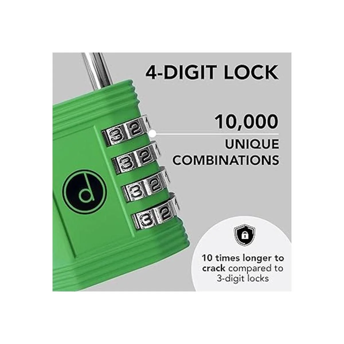 Candado cerradura de 4 dígitos de combinación para_2