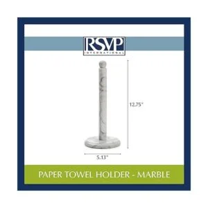 RSVP Soporte blanco mármol para papel toalla_5