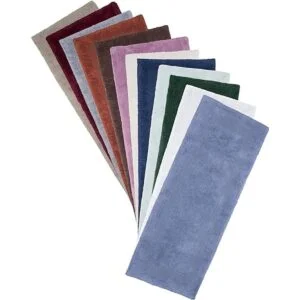 Lavish Home Tapete de baño larga reversible 100 algodón_5