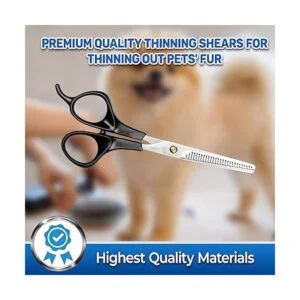 Tijeras dentadas profesionales de entresacar para mascotas